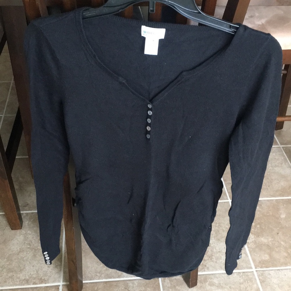 Black motherhood maternity sweater
